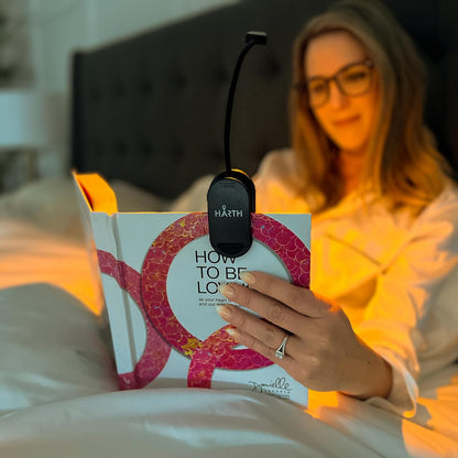 Clip on Book Lights for Reading at Night I 1200 mAh Rechargeable Reading Lights for Books in Bed I Led Clip Lights Book Lovers Gifts I Clip on Lamp Book Reading Light for Bed I Reading Lamps for Bed