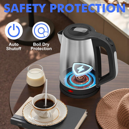 Stariver 2.5L Large Electric Kettle, BPA-Free Stainless Steel Water Kettle