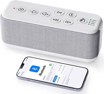 OnLyee White Noise Machine for Office Privacy, USB Rechargeable Sound Machine with 42 Non-Looping Sounds, Auto-Off Timer for Focus, Sleep and Travel