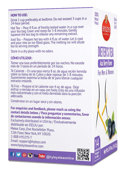 Hyleys Dandelion Root & Green Tea with Milk Thistle and Licorice Root - Herbal Detox Blend - 25 Tea Bags