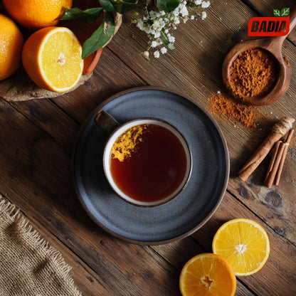 Badia Cinnamon & Orange Tea, 25 teabags – Warm Citrus Cinnamon Herbal Tea