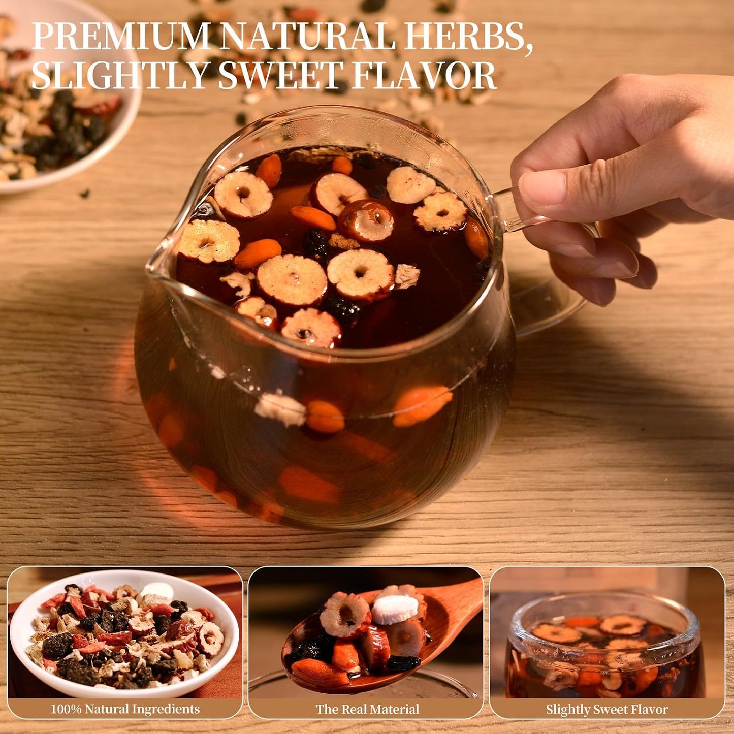 50 Bags Premium Natural Hibiscus Tea, 100% Pure Organic Hibiscus Flowers Herbal Tea, Caffeine-Free, Rich in Natural Goodness and Flavor, No Sugar, Gluten-Free, Vegan