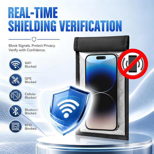 Window Faraday Bag for Phones, Anti-Tracking Privacy Faraday Bag