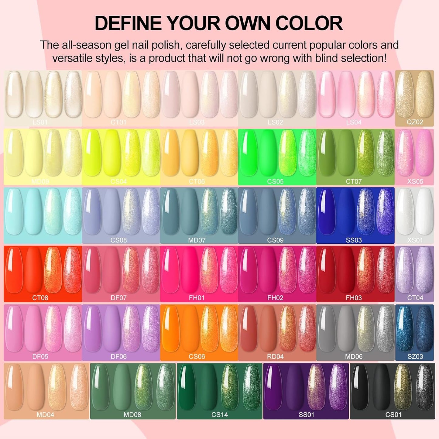 COSCELIA 53pcs Gel Nail Polish Kit with U V light and Drill Starter Kit 35 Colors Gel Nail Polish with 5pcs Top Base Coat Nail Art Professional Gel Manicure Kits Gifts for Women Teens Girls