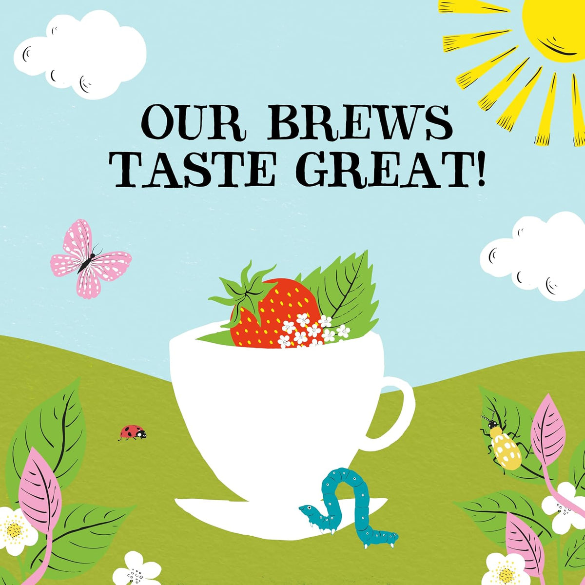 Clipper Organic Strawberry & Elderflower Herbal Tea, 50 Tea Bags