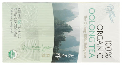 Prince of Peace Organic Oolong Tea, 100 Tea Bags – 100% Organic Black Tea – Unsweetened Black Tea – Lower Caffeine Alternative to Coffee – Herbal Health Benefits