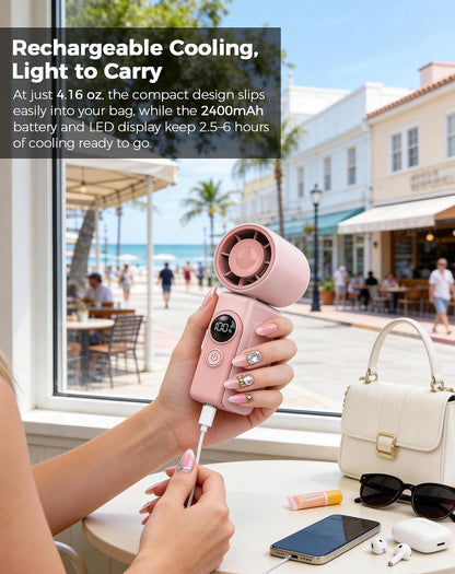 Hotsales Clip-On Portable Fan for Strollers, Handheld Turbo Fan for Travel