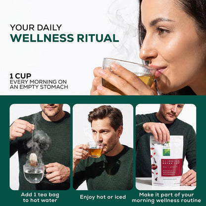 Dr. Zisman ZT Slimming Detox Tea – Goji & Ginger Herbal Blend, 30 Servings