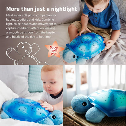 Cloud b Calming Nightlight Star Projector | Gentle Brightness | 3 Colors | 8 Constellations | Auto-Shutoff | Twilight Turtle Green