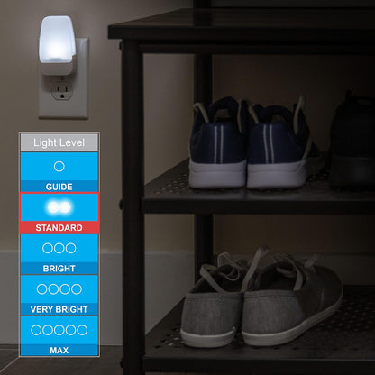 GE Sleeplite Night Lights Plug Into Wall, Dusk to Dawn Sensor, Ambient Lighting, Sleep Aid, Bathroom Decor, LED Lights for Bedroom, Apartment Essentials, Smart Home,86153, Amber, 4 Pack