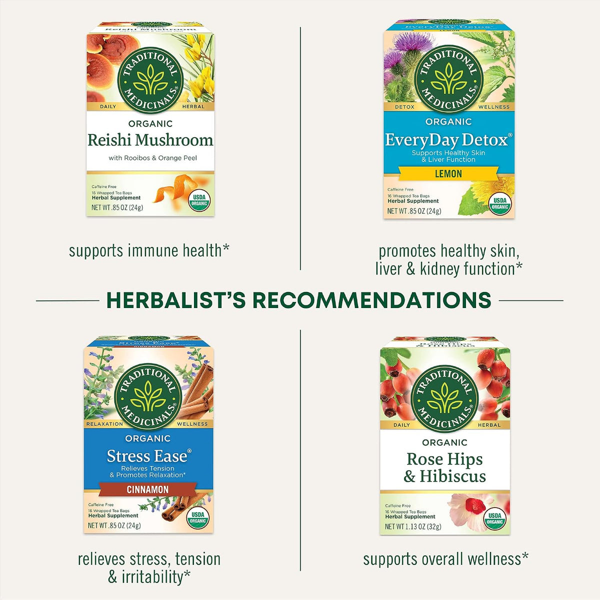 Traditional Medicinals Organic Nettle, 16 Tea Bags