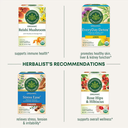 Traditional Medicinals Tea, Organic Nettle Leaf, Supports Joint Health, 48 Tea Bags (3 Pack)