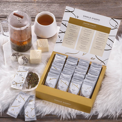 Tea Forte Single Steeps Tea Sampler, World of Teas, 15 Pouches