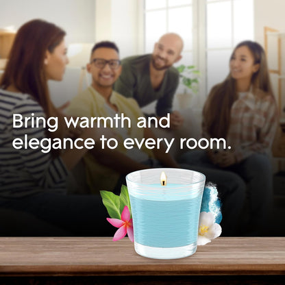 Glade 1-Wick Scented Candle Jar, Clean Linen, Air Freshener Infused with Essential Oils, 4.08 Oz, 2 Count