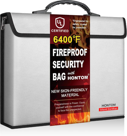 Hontom 6400℉ Fireproof Document Bag with 2 Pockets