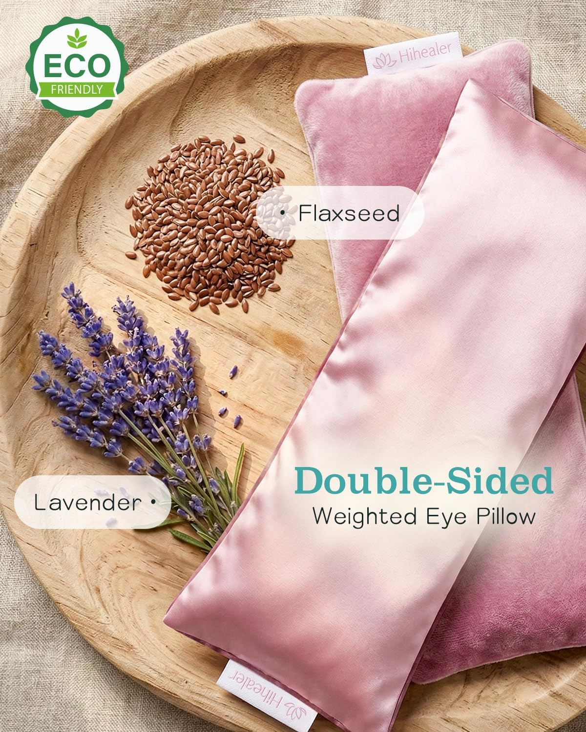 Hihealer Weighted Eye Mask for Sleeping, Lavender Eye Pillow for Spa Yoga
