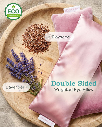 Hihealer Weighted Eye Mask for Sleeping, Lavender Eye Pillow for Spa Yoga
