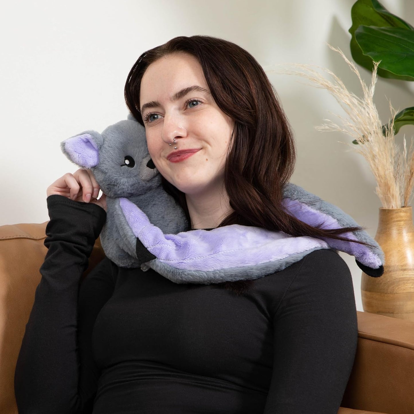 HUGIMALS Hugarounds Sidney the Sea Turtle 2.5 lb Microwaveable & Freezable Weighted Plush Neck & Shoulder Wrap | Soothing, Comforting Hugs for Self-Care & Relaxation | Unscented for Ages 2+
