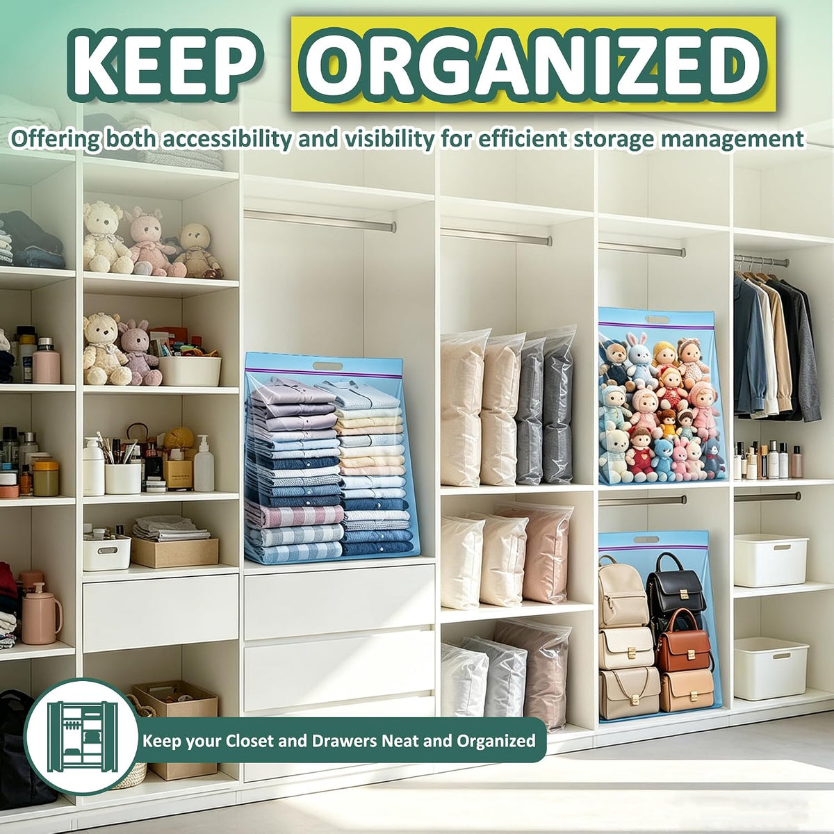 25 Gallon Storage Bags with Handles
