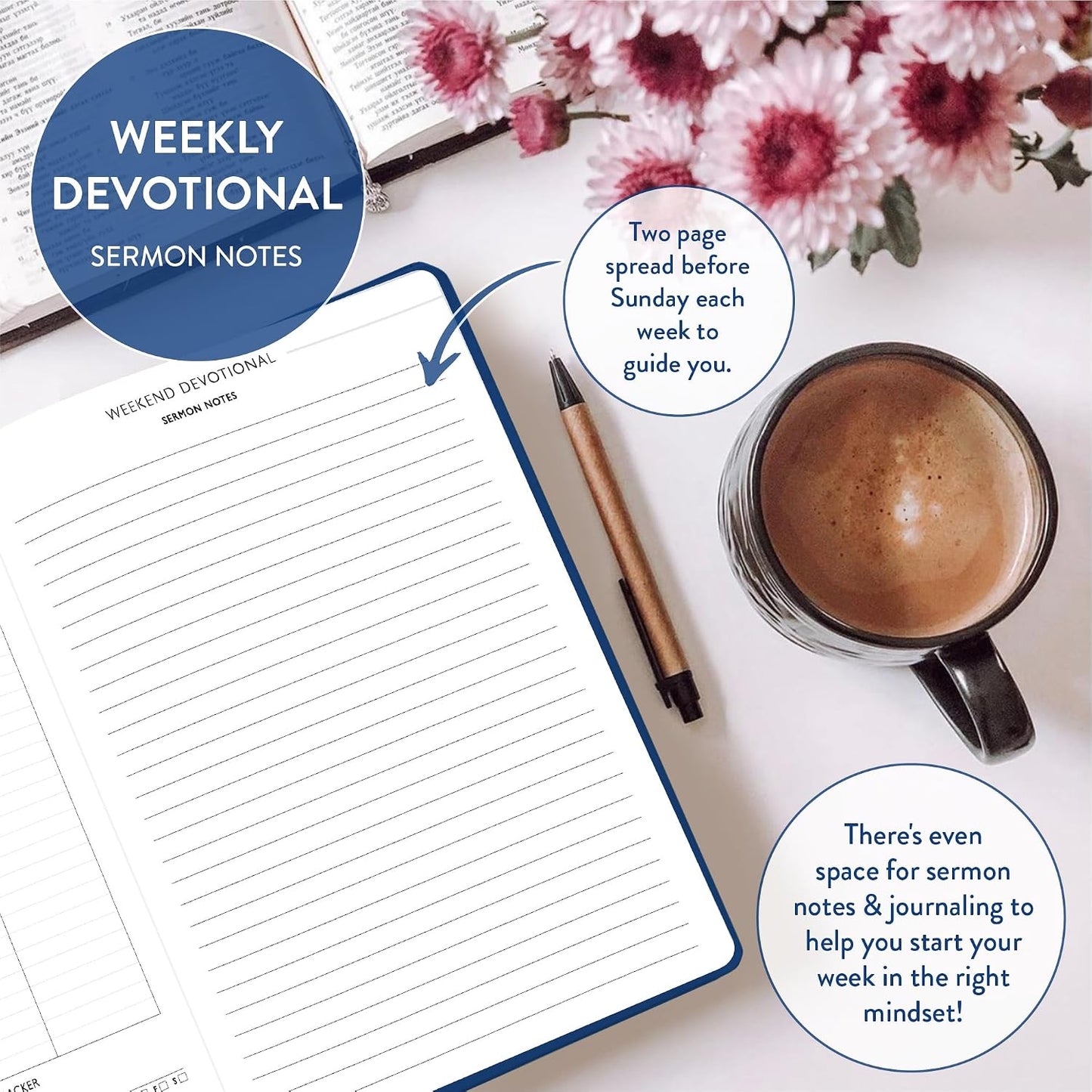 Christian Planner 2026 Daily Planner - Faith Based Monthly and Weekly Planner, Vision Board, and Habit Tracker - 2026 Calendar, Personal Organizer and Devotional Journal (Spiral, Pine)