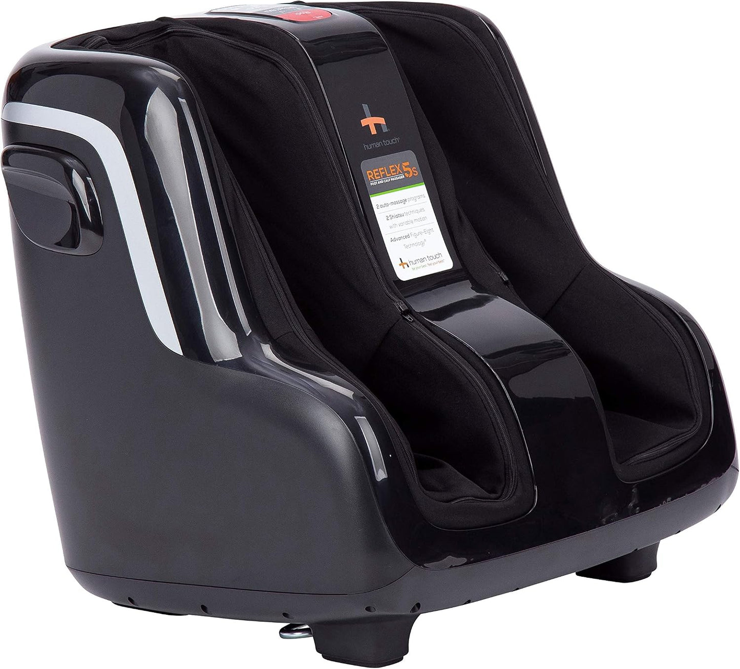 Human Touch Reflex5s Foot and Calf Massager - HSA Approved for Stress & Plantar Fasciitis Relief + Kneading & Compression for Circulation Support - 1 Year Warranty - Fits Women & Men Size 12