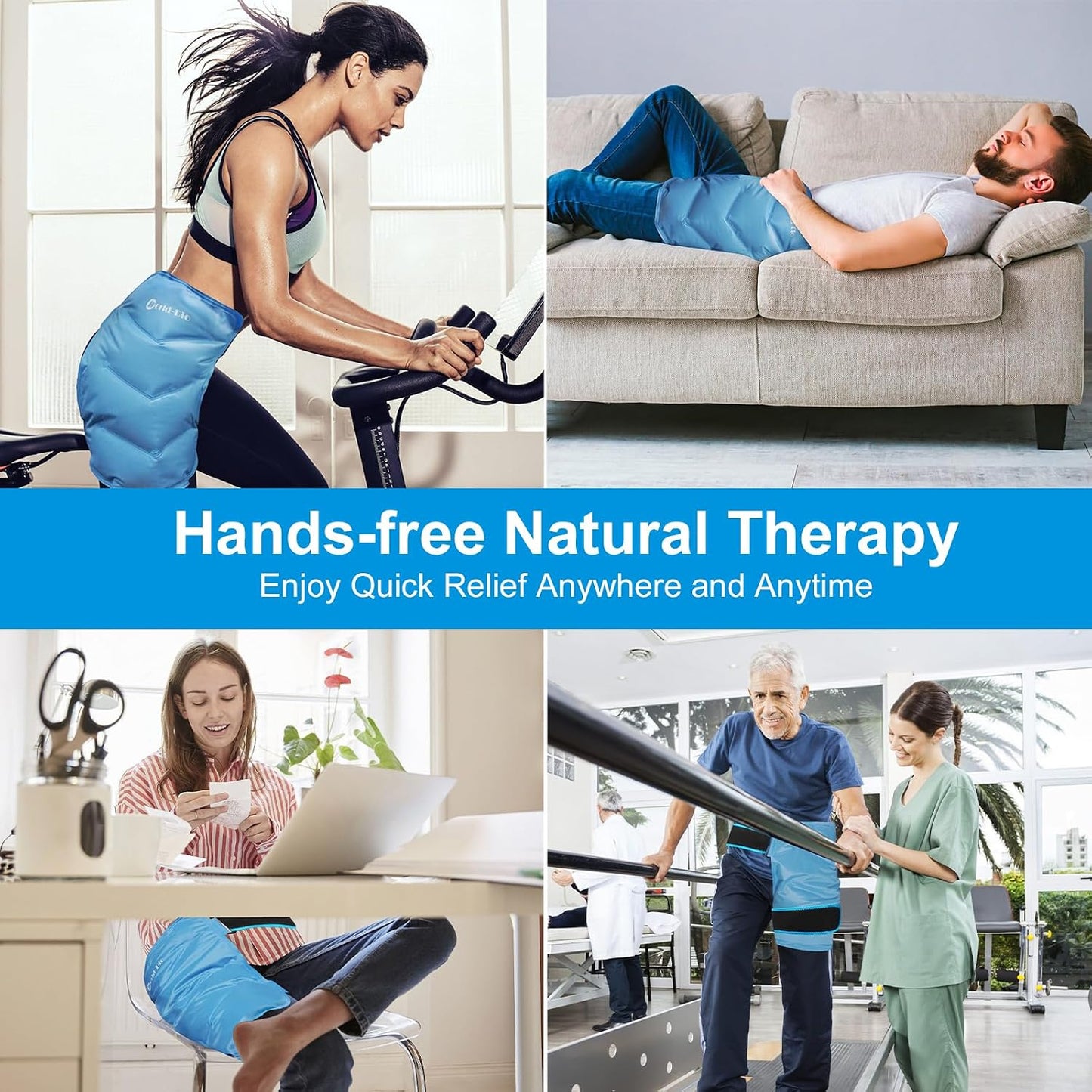 Shoulder Ice Pack Rotator Cuff Cold Therapy Wraps, Reusable Shoulder Arm Gel Pack Hot Cold Compress Pain Relief for Injuries, Recovery After Surgery, Tendonitis, Shoulder Wrap for Left Right Shoulder