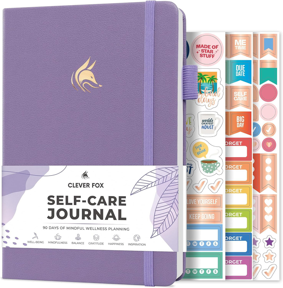 Clever Fox Self-Care Journal for Women, Daily Planner 5.8x8.3 Aquamarine