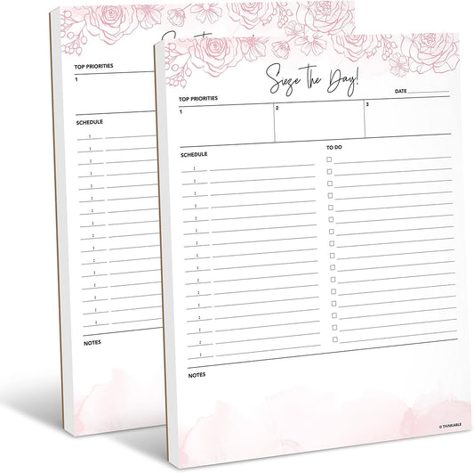 Daily Planner Notepad - 8.5x11 To Do List Organizer