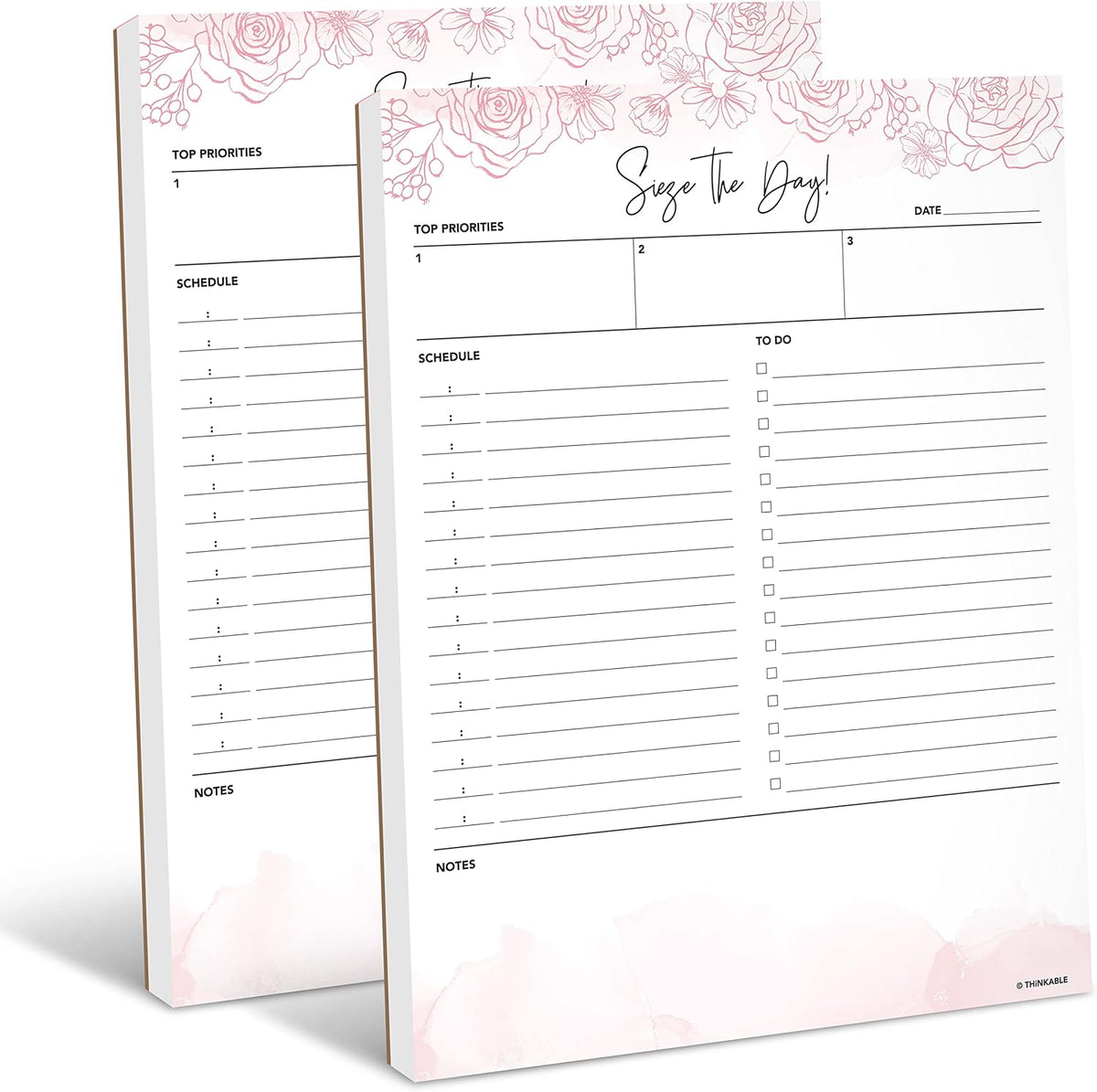 Daily Planner Notepad - 8.5x11 To Do List Organizer