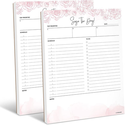 Daily Planner Notepad - 8.5x11 To Do List Organizer