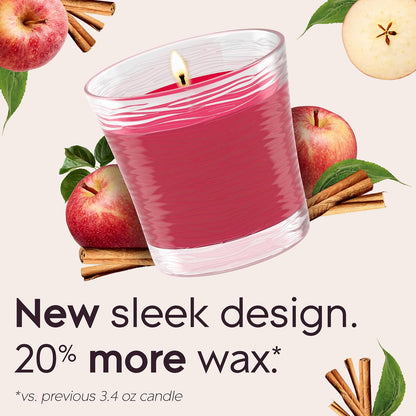 Glade 1-Wick Scented Candle Jar, Clean Linen, Air Freshener Infused with Essential Oils, 4.08 Oz, 2 Count