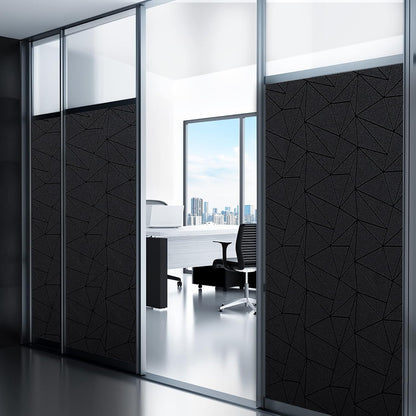 Coavas Blackout Window Privacy Film, Geometric Pattern, 11.8" x 78.7"