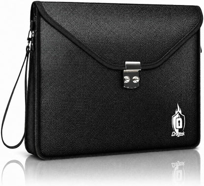 6400°F Fireproof Document Bag with Lock, UL94 VTM-1 Certified