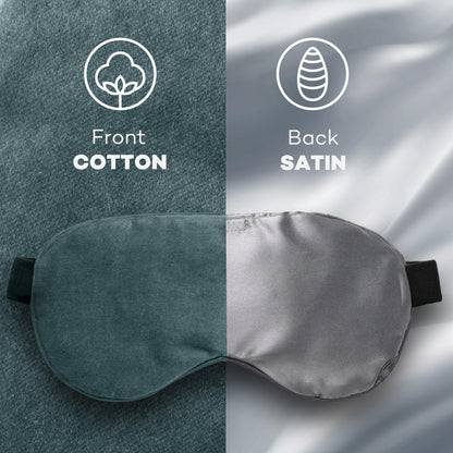 Ezona Heated Eye Mask, Warm Eye Compress Mask for Dry Eyes, Gray
