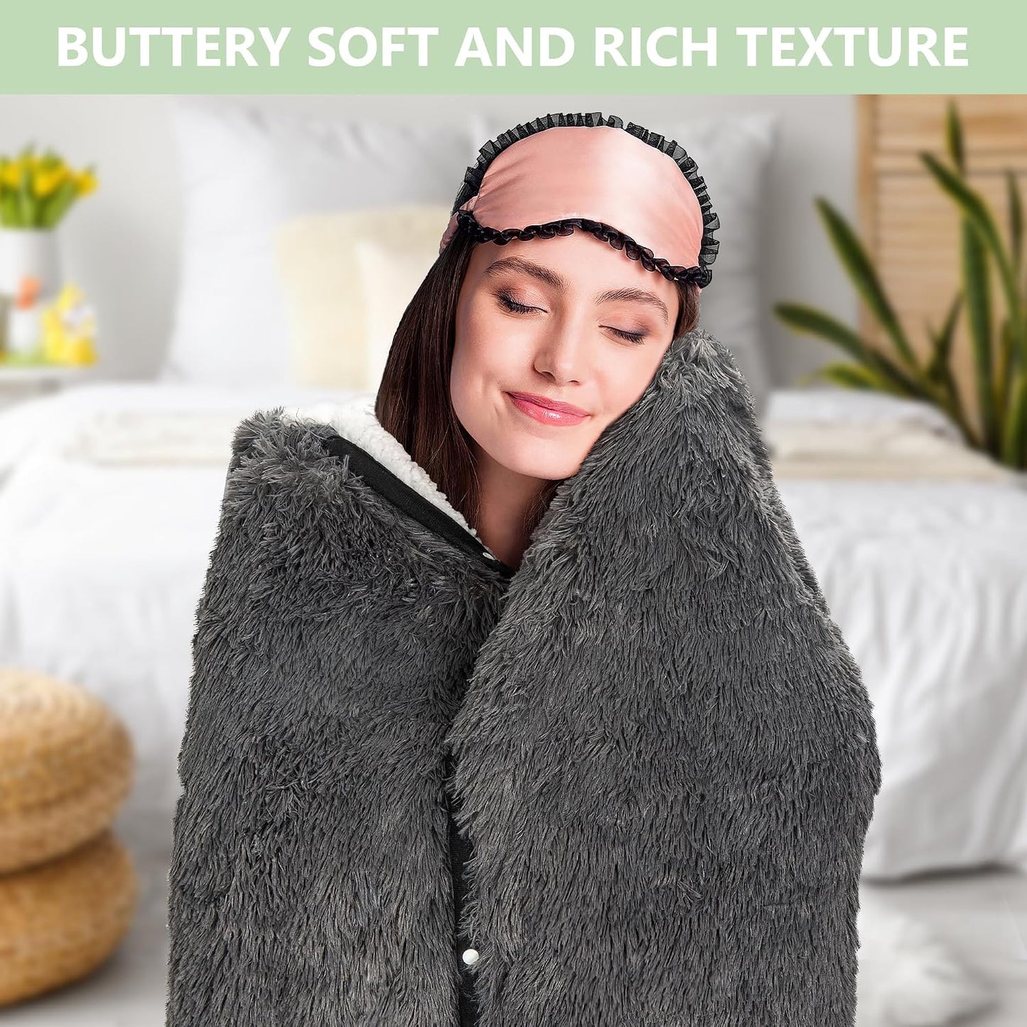 Penguin Wearable Hooded Blanket for Adults – Super Soft Warm Cozy Plush Flannel Fleece & Sherpa Hoodie Throw Cloak Wrap - Penguin Gifts for Women Adults Girls and Kids