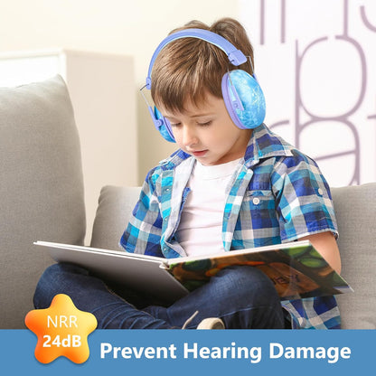 ProCase Kids Noise Cancelling Headphones, Kids Ear Protection Monster Jam Truck, Fireworks Hearing Protection Noise Reduction, Noise Canceling Earmuffs for Sensory Autism Toddler Children -Red