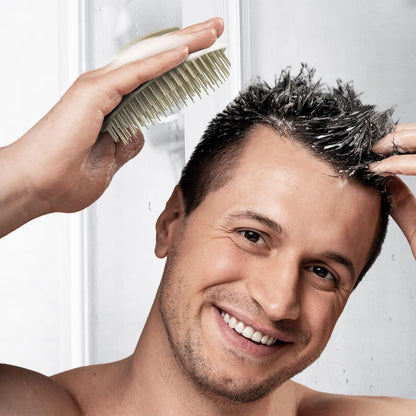 Ecoed Scalp Massager Shampoo Brush, Scalp Scrubber & Exfoliator (Natural)