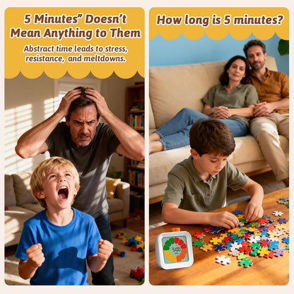 EooCoo Cute School Supplies Visual Timer for Kids, ADHD & Autism, Digital Countdown with Clear Petal-Style Visual Time Progress, Easy-to-Use Time Management Tool for Calm Transitions, Classroom & Home