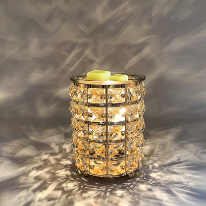 Leyoue Electric Crystal Wax Melt Warmer - Bulb Heating, Elegant Crystal Design, Quickly Melts Wax Blocks, Releases Long-Lasting Fragrance, Perfect Candle Wax Burner and Wax Warmer for Home Decor