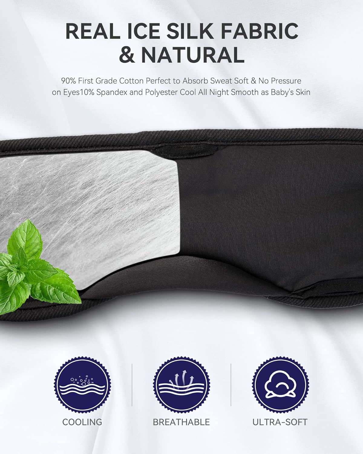 MUSICOZY Sleep Headphones Bluetooth 5.4 Headband Sleeping Eye Mask for Mom Women Men Wireless Music Earbuds Earphones for Side Sleepers Built-in HD Speakers Cool Gadgets Unique Gifts