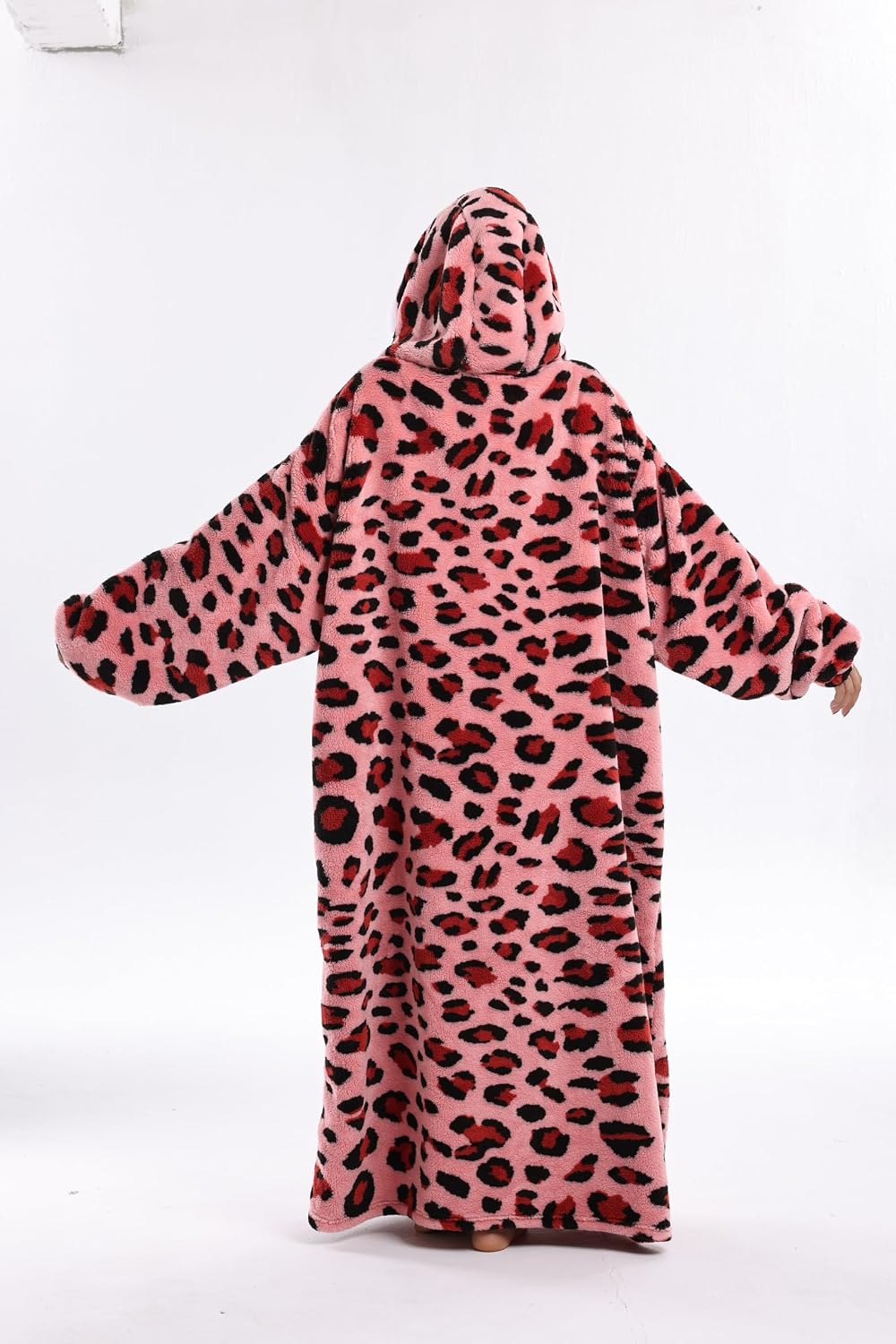 Capecage Blanket Hoodie, Long Hooded Blanket Sweatshirt as Birthday Gifts for Women Men, Long Wearable Blanket for Women Men.