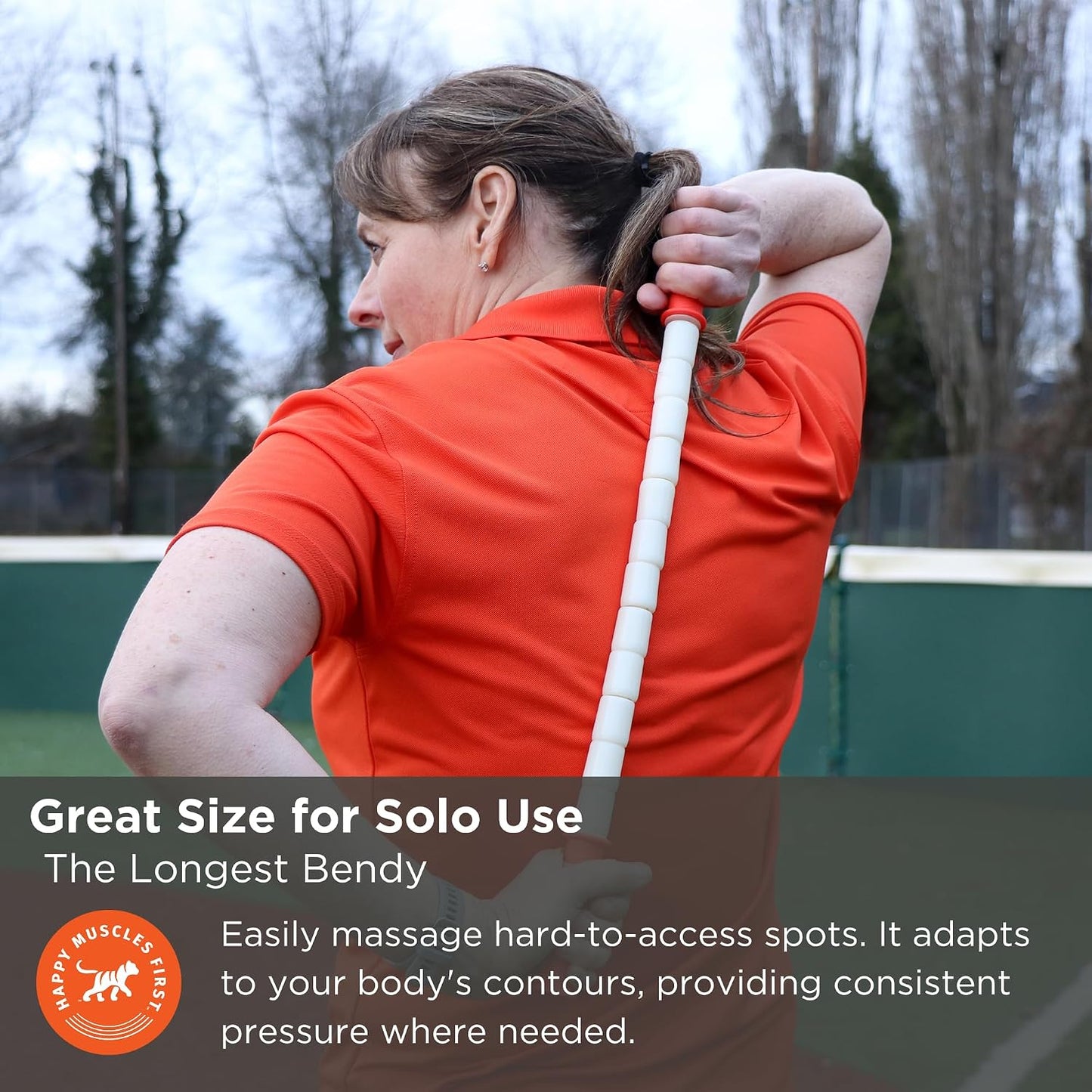 Tiger Tail The Stick - Bendy 15” Flexible Muscle Roller Stick for Myofascial Release & Trigger Points - Bendable Deep Tissue Massager for Legs, Back, Shoulders - Relieve Soreness & Improve Recovery