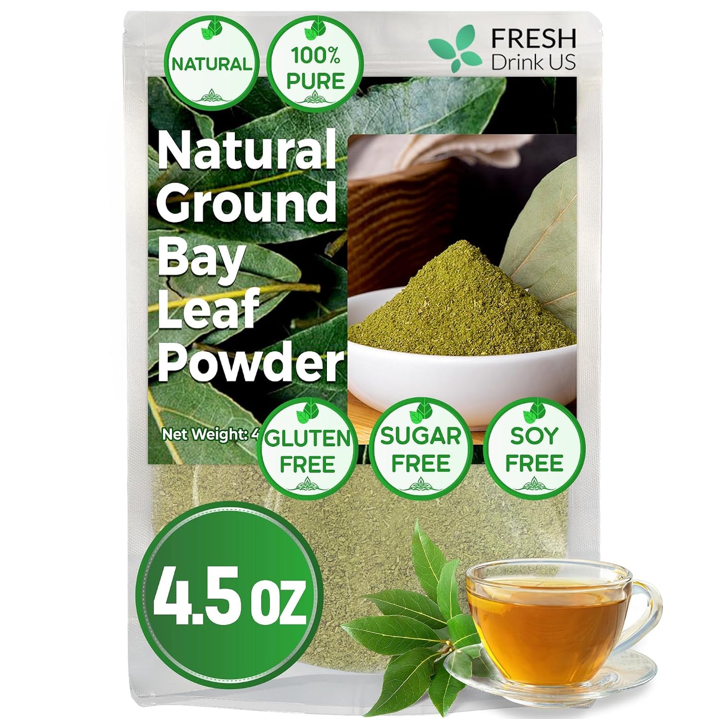 FreshDrinkUS, Matcha Latte Powder 16 oz – Premium Japanese-Style Blend for Smooth, Creamy Matcha Drinks – Perfect for Lattes, Baking, Smoothies & Daily Enjoyment. Vegan
