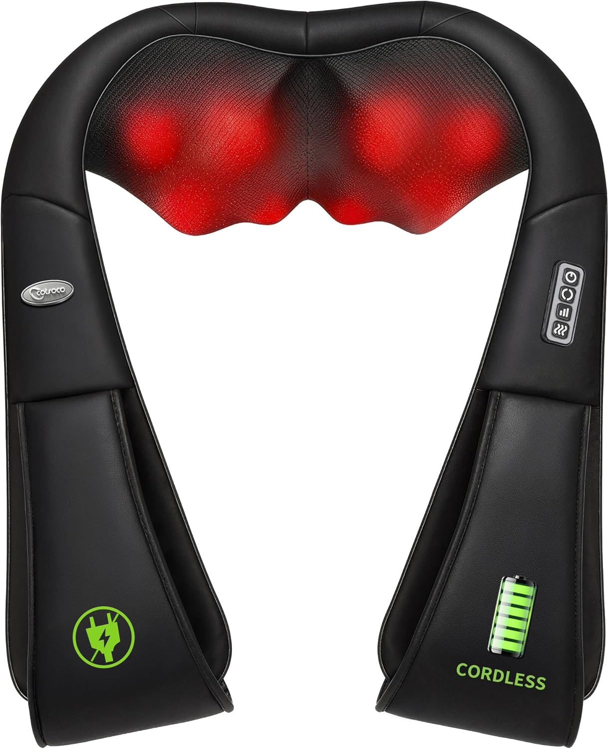 cotsoco Neck Massager,Shiatsu Shoulder and Back Massager with Heat, Electric Deep Tissue Massage Pillow for Body Muscle Pain Relief,Best Gifts Mom Dad Women Men,Home, Office Car Use