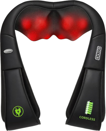 cotsoco Neck Massager,Shiatsu Shoulder and Back Massager with Heat, Electric Deep Tissue Massage Pillow for Body Muscle Pain Relief,Best Gifts Mom Dad Women Men,Home, Office Car Use