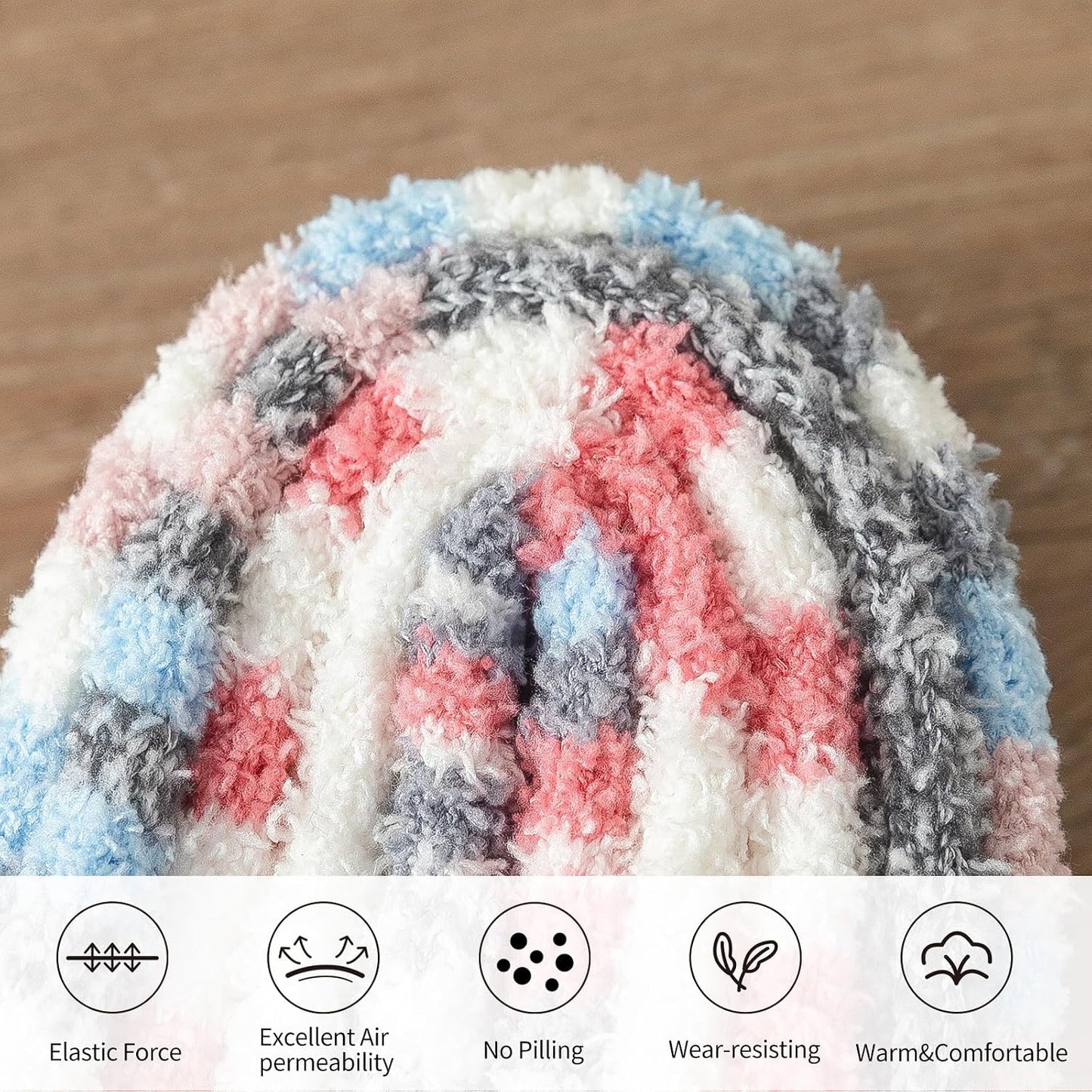 Premillow Womens Fuzzy Socks Fluffy Socks Women Winter Cozy Sock Warm Slipper Home Sleeping Sock for Women