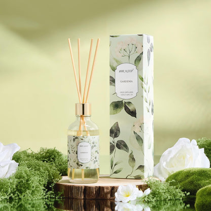 Airkeep Reed Diffuser Oil Set with Reed Sticks,Citrus Aromatherapy Oil Scent Diffuser for Home Office Bathroom Decoration Perfume and Gifts 3.38oz/100ml