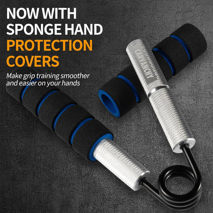 Grip Strength Trainer Set, 6 Pack, 50-350LB, Wrist Forearm Strengthener, Metal No Slip, Hand Grip Gripper Strengthener for Strength Training and Exercise, Hand Workout Squeezer Grip Strength
