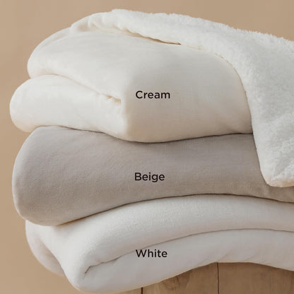 Bedsure GentleSoft Sherpa Fleece Throw Blanket for Couch, Non-Heated, Thick & Warm Cozy Blanket for Winter, Soft Fuzzy Plush Throw Gifts for Women and Men, Grey, 50x60 Inches