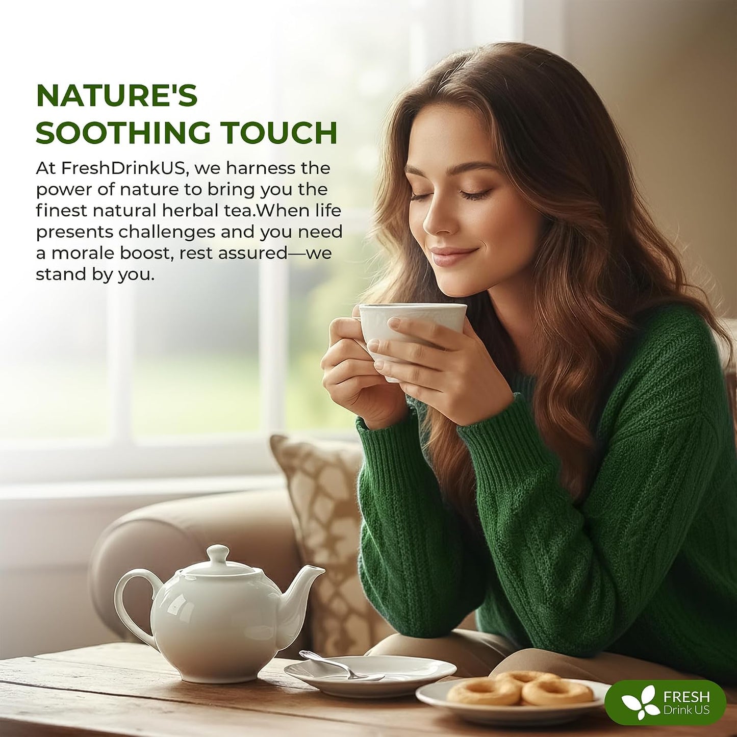 FreshDrinkUS, Premium 150 Lemon Ginger Tea Bags, 100% Natural Ingredients, Hand-made Blend of Lemon and Ginger, Eco-conscious Tea Bags. No Sugar, No Caffeine, Vegan. - Colors A